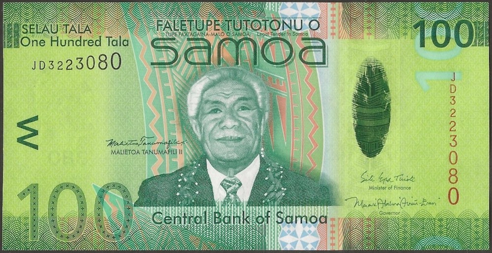 SAMOA P43b B119b 100 TALA 2017 @ Ebanknoteshop