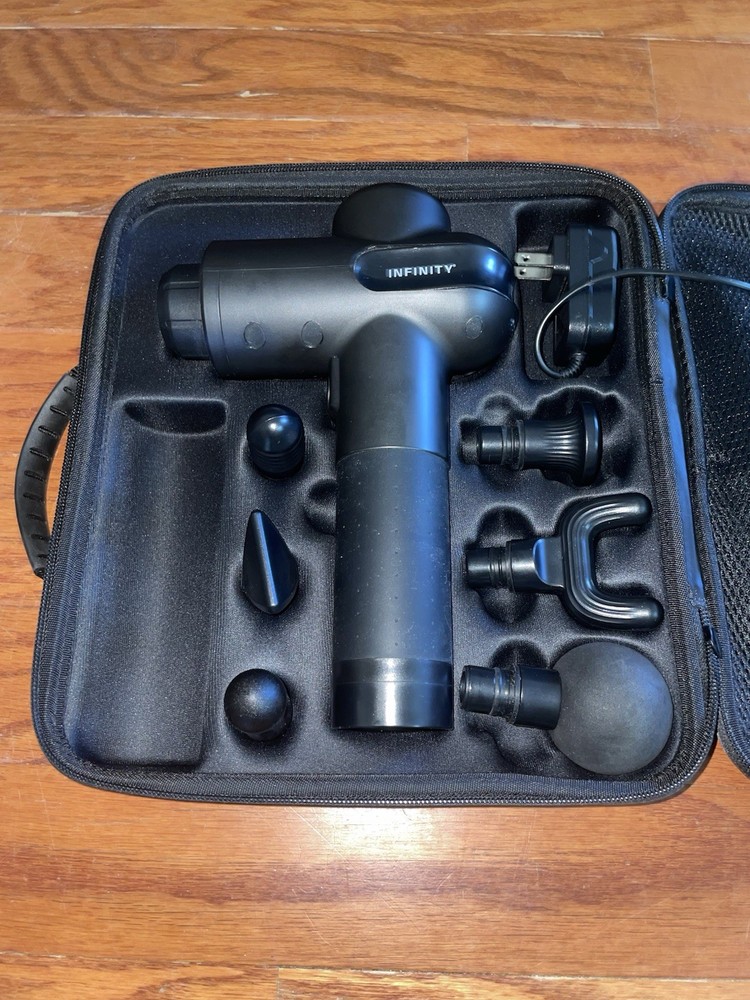 Infinity PR Pro Endurance Percussion Massage Device  Deep Tissue Relief, w/ case