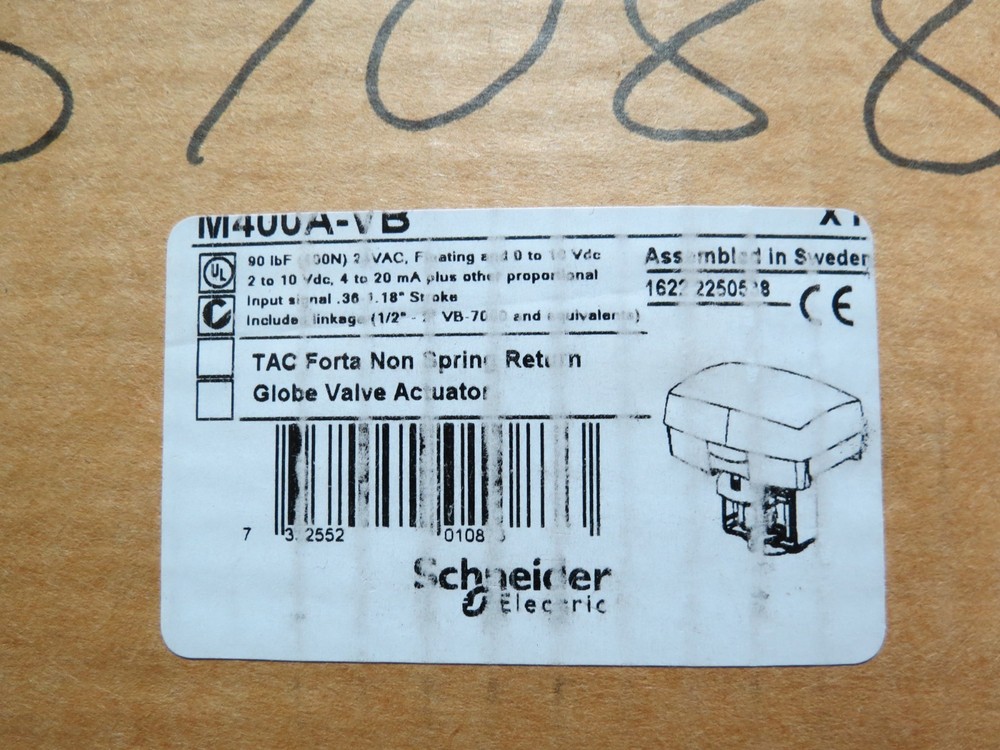 Schneider Electric M400A-VB; Actuator, 24V, Non Spring Return
