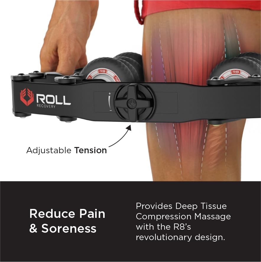 R8 Plus () - Deep Tissue Massage Roller Carbon Black