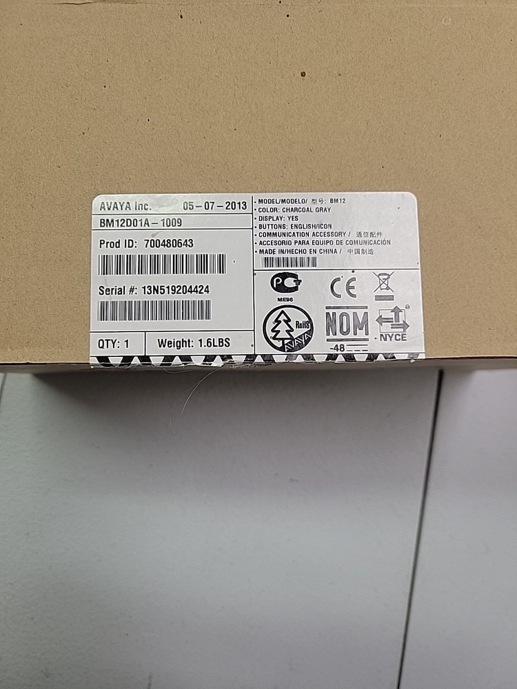 Avaya BM12 Button Expansion Module – 12-Button (24) – ECS