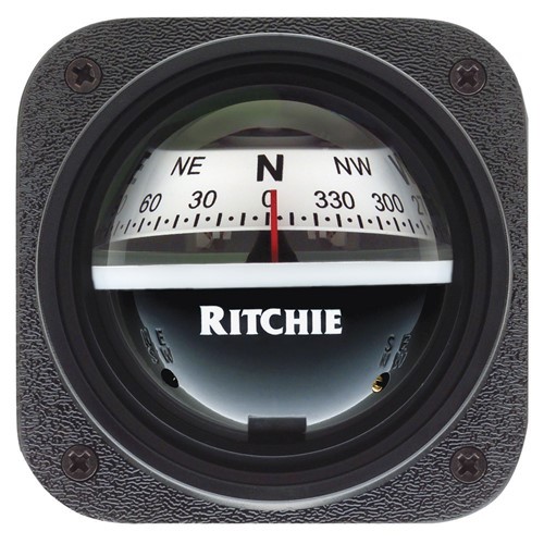Ritchie V-527 Kayak Compass - Bulkhead Mount White Dial