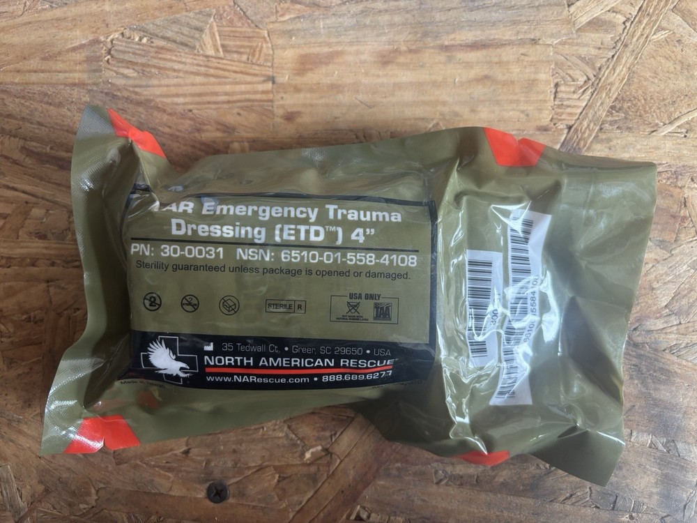 NAR Emergency Trauma Dressing 4" 6 Pack