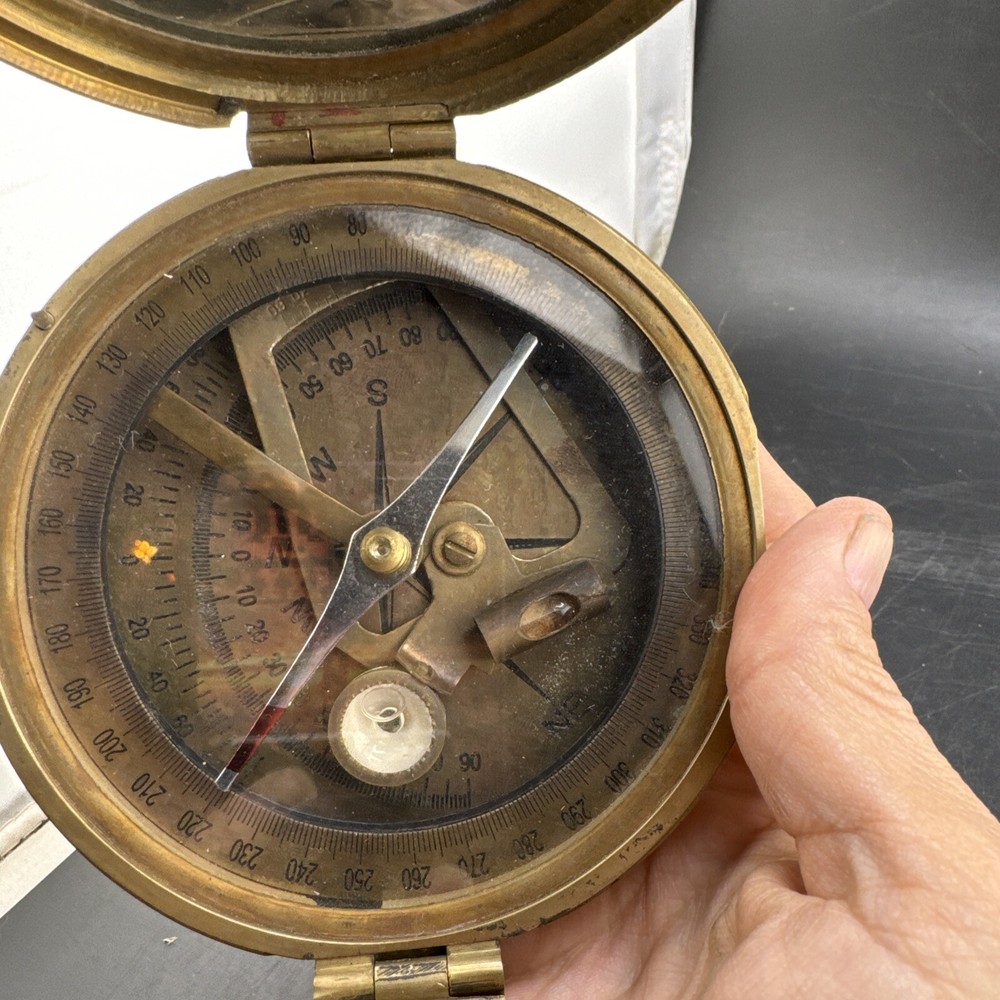 NAUTICAL STANLEY LONDON BRUNTON COMPASS SOLID BRASS NATURAL SHINE