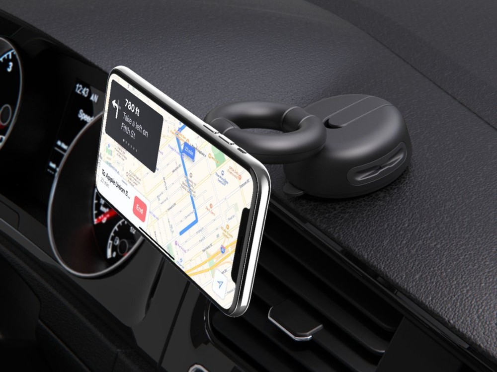 PopSockets PopMount Desk Car Dash & Windshield Mount - Black