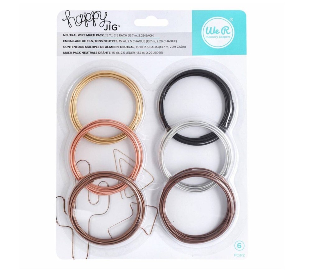 We R Memory Keepers Happy Jig Colour Wire - Neutral (3 PACK)