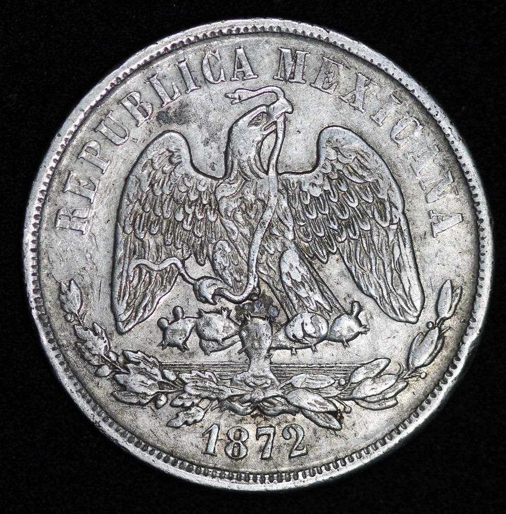 1872 One Peso - Mexico - Silver