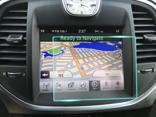 Crystal Clear Screen Protector for 2011 Chrysler 300 Vehicle Navigation