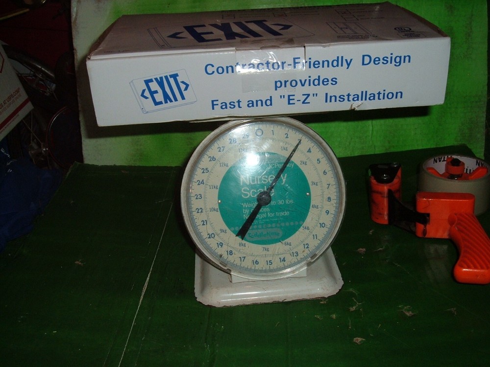 new exit sign red letter LED Exit Sign 120 new in the box