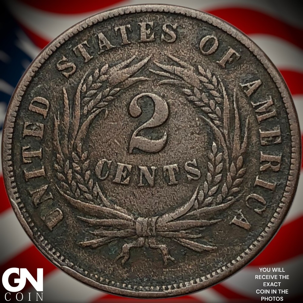1865 2 Cent Piece Y8302