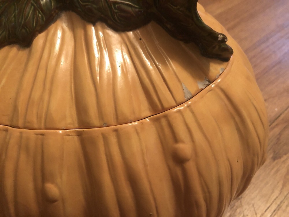 ceramic pumpkin vintage mayco