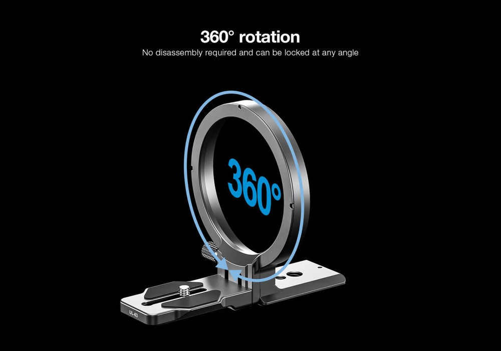 Leofoto UL-03 Rotating Bracket Silver | ARCA