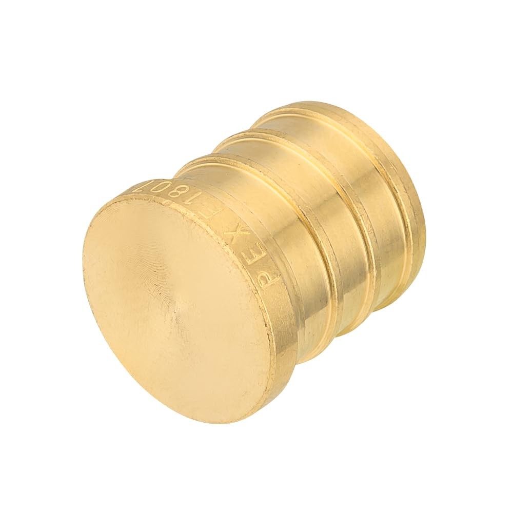 (Pack of 10) EFIELD Pex Plug 1-inch End Cap Brass Crimp Pack 10,