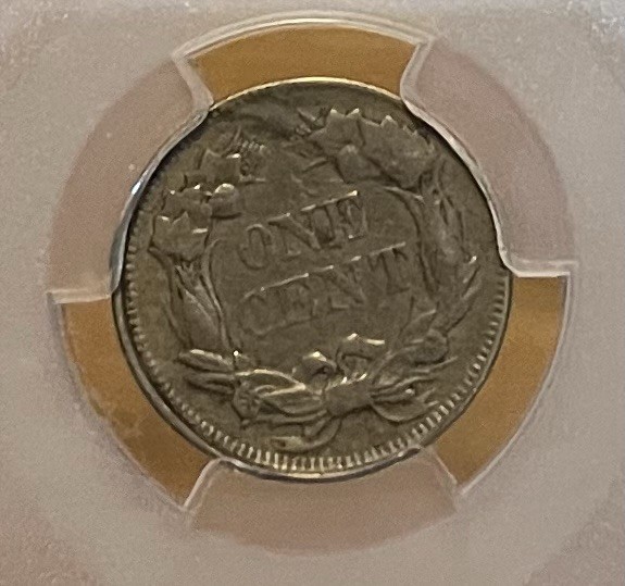1858/(7) PCGS XF Detail Weak Flying Eagle Cent