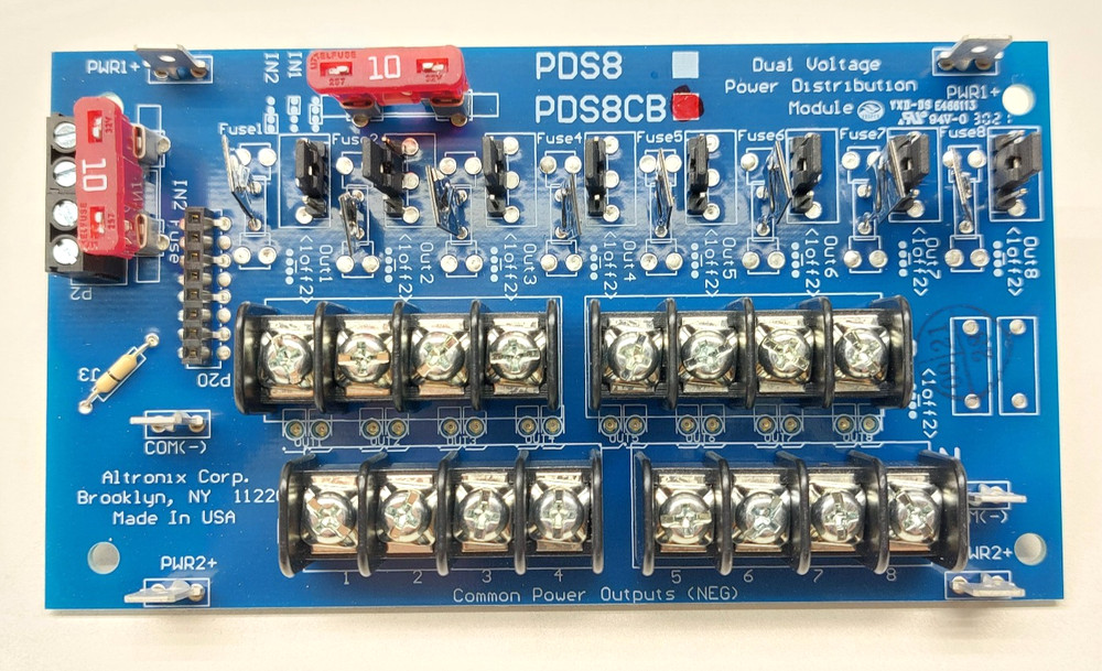 Altronix PDS8CB Dual Input Power Distribution Module 782239954865