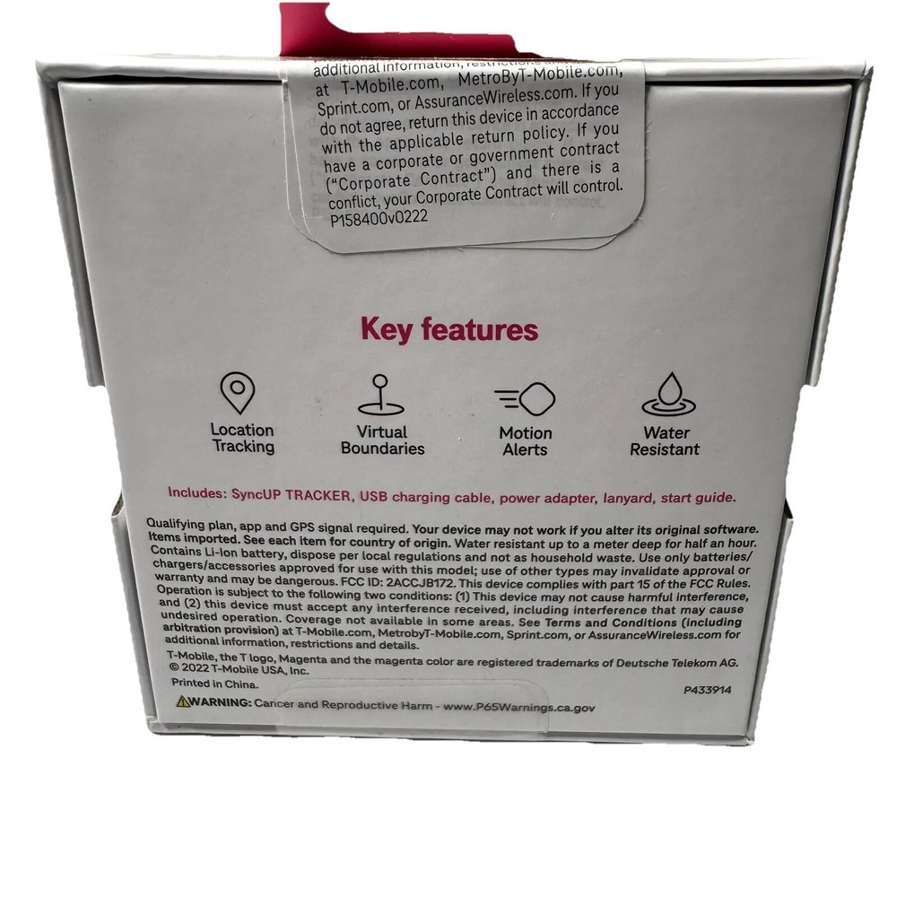 T-Mobile SyncUP Tracker MK40 (128MB) | Unused GPS Tracker | Ready to Activate.