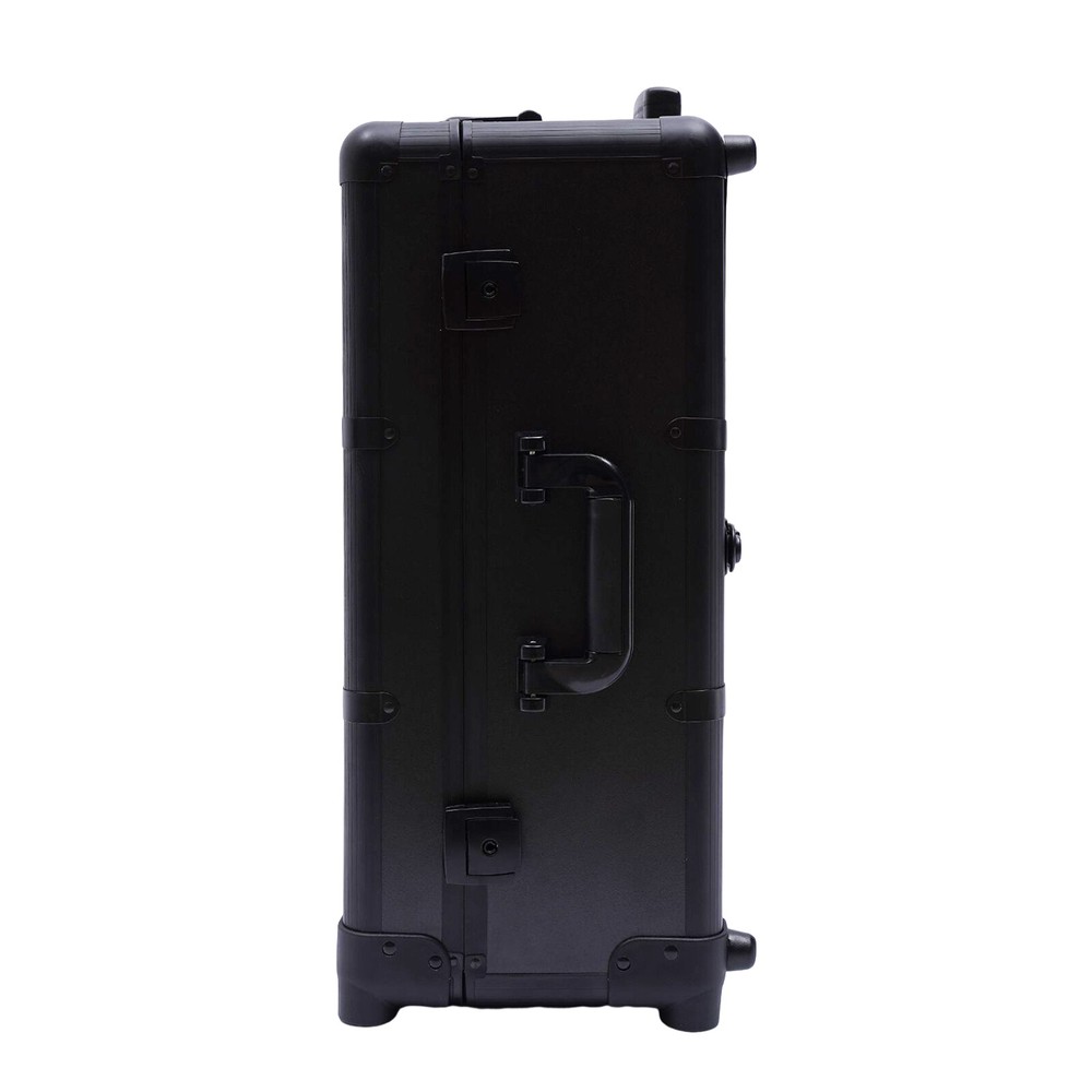 Rolling Makeup Train Case Cosmetic Box Trolley Organizer w/LED LIght & Mirror