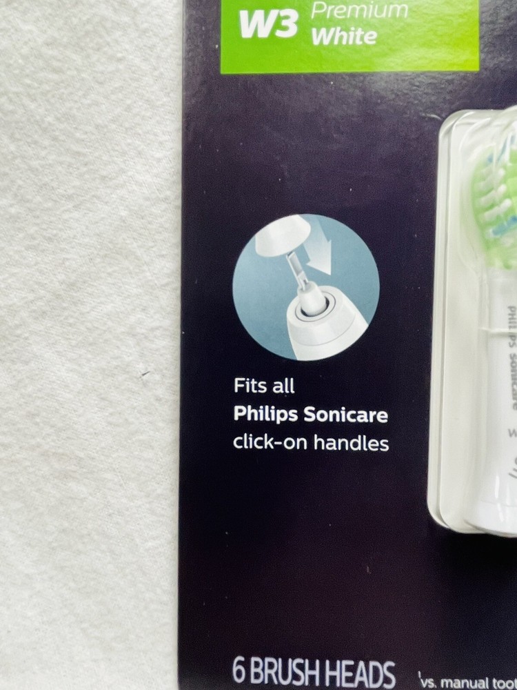 philips sonicare W premium white brush heads 6 count