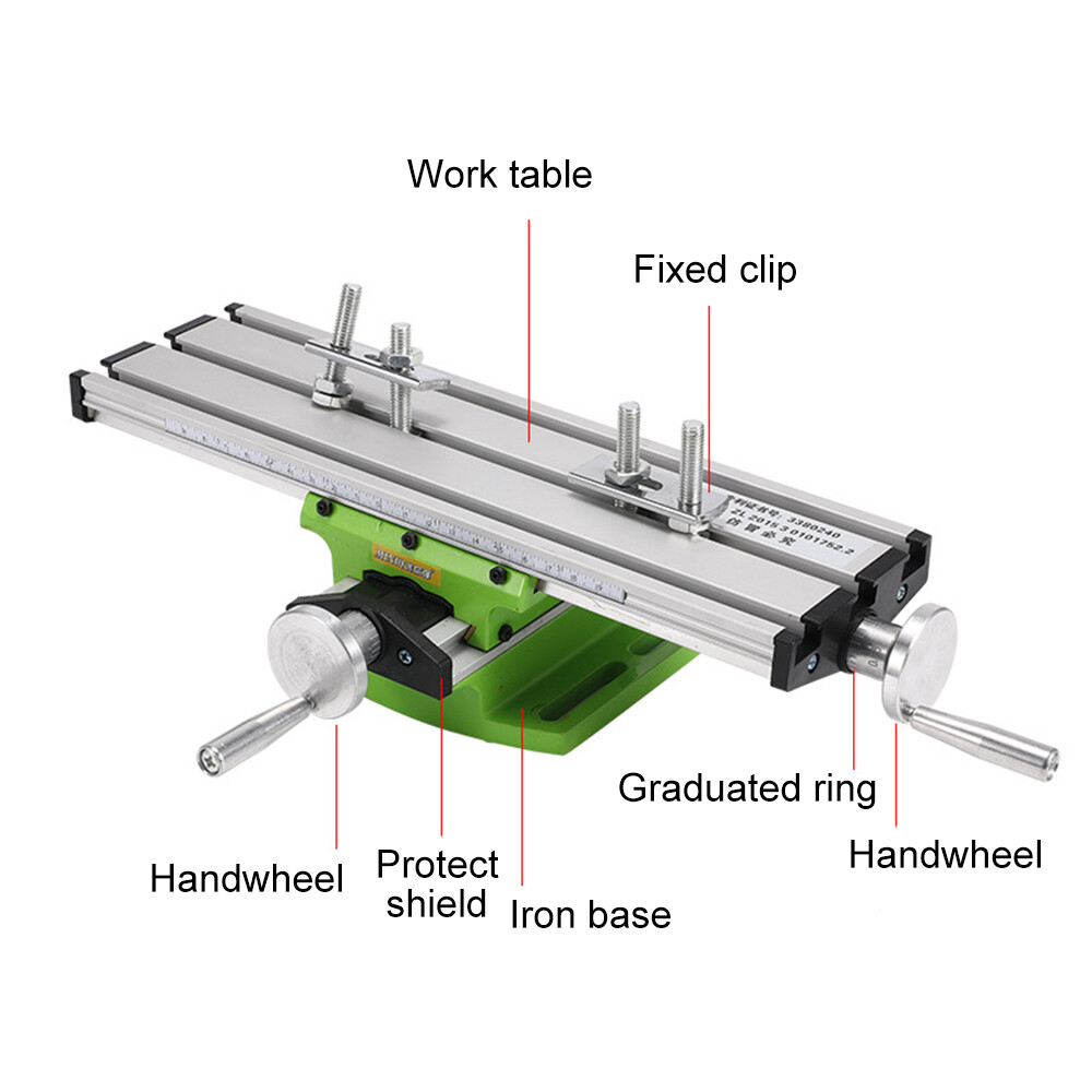 Mini Precision Milling Machine Bench Drill Vise Fixture Work Table S2U2
