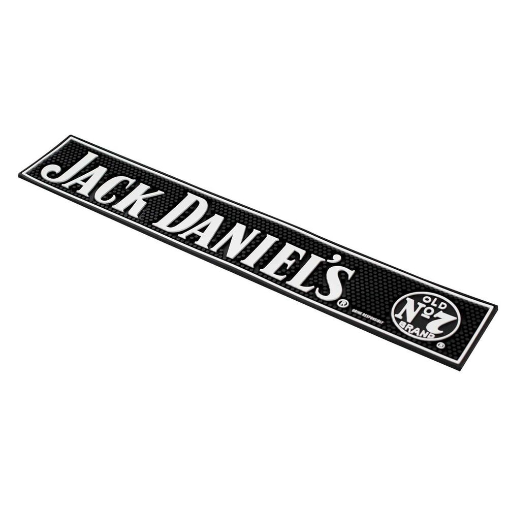 Jack Daniels Black Bar Mat Black