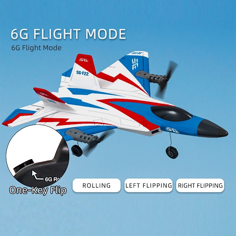F22 RC Foam Plane 4 Channels 3D/6G Auto Stabilization Remote Control RC Plane