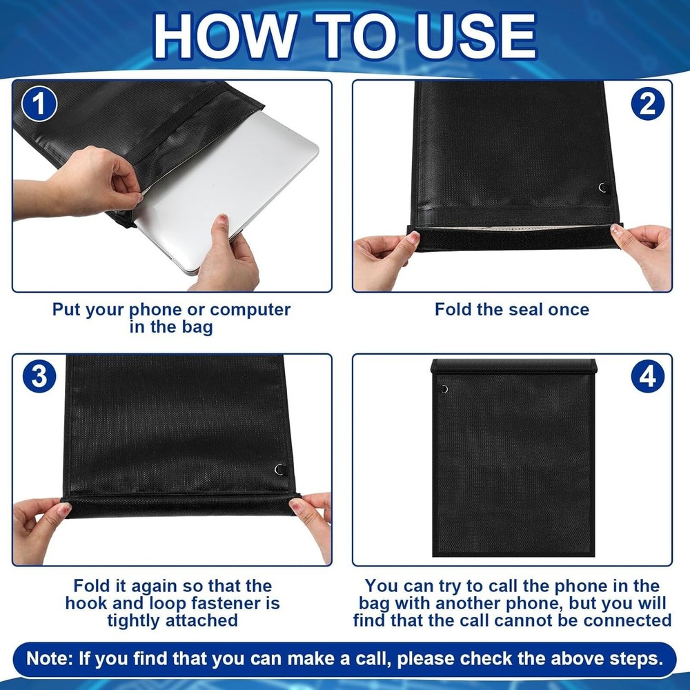 Faraday Box & Multi-Sized Bags - Fireproof, Waterproof Travel Security Solution