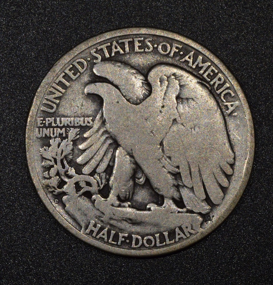 1921-D Liberty Walking Half Dollar "VG"