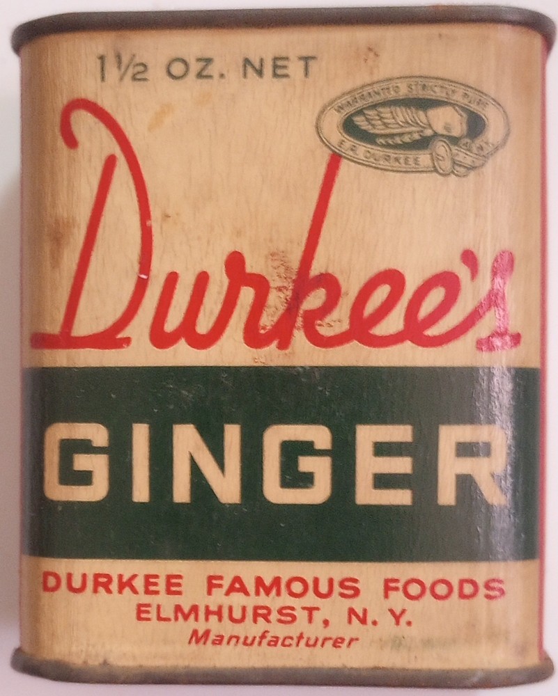 1960's-70's Durkees Ginger Spice Full Tin