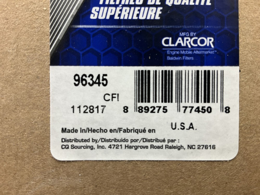 Carquest 96345 Engine Oil Filter
