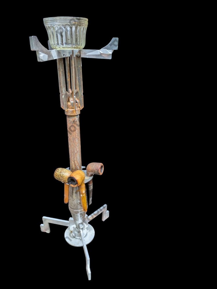 Trench Art Bazooka Shell Table Designed Ashtray Stand Holder Rack Unique!