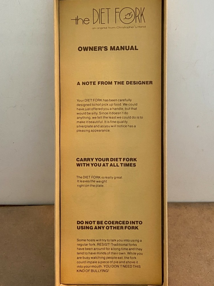 The Diet Fork from Christopher's Hand