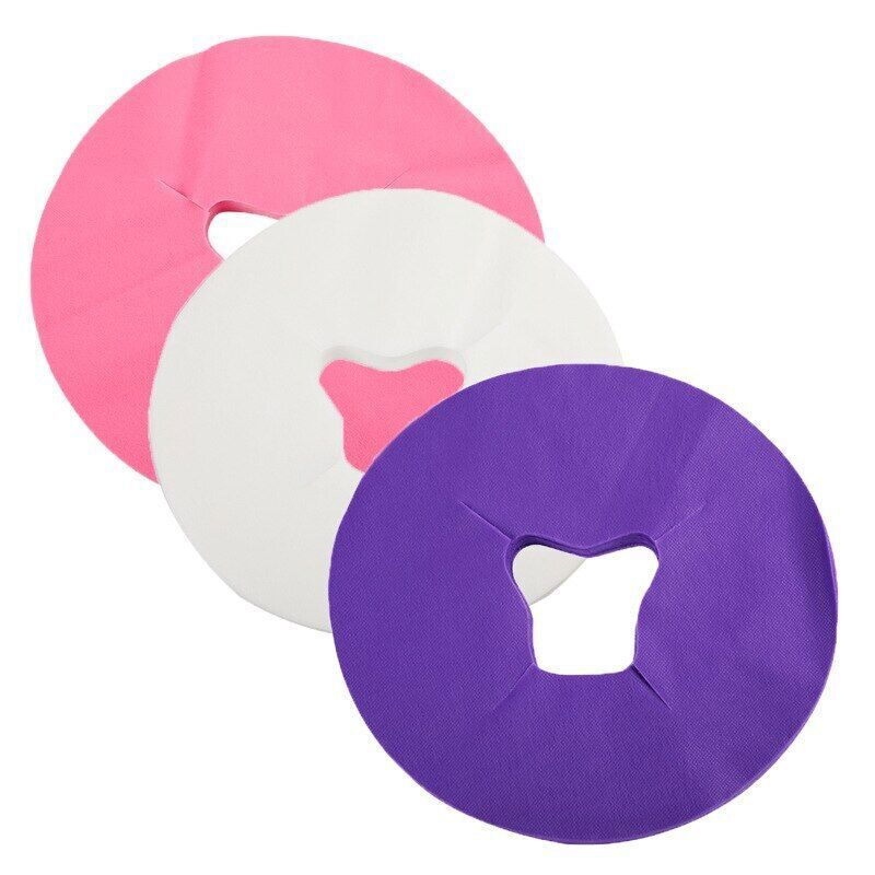 100Pcs Disposable Massage Table Sheets Headrest Pads Face Pillow Cover Cushion