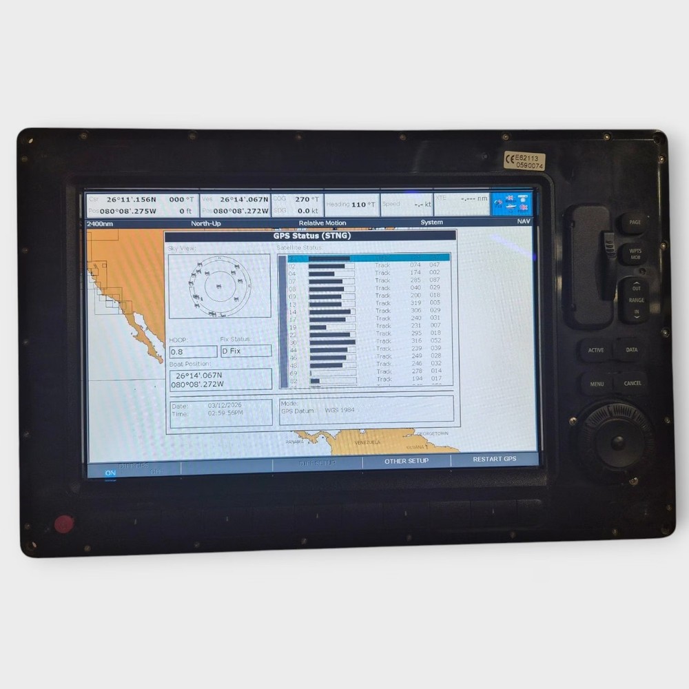 Raymarine C120W Widescreen Multifunction Display E62113 ~CORE ONLY~ Fully Tested