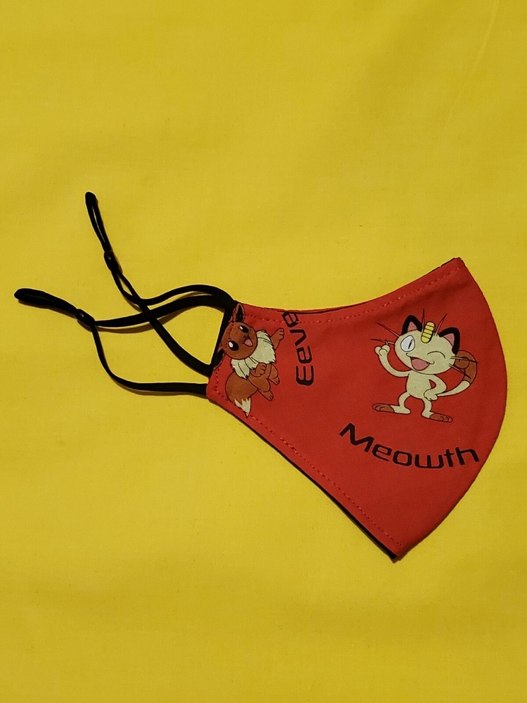 Kids Pokemon Adjustable Face Mask