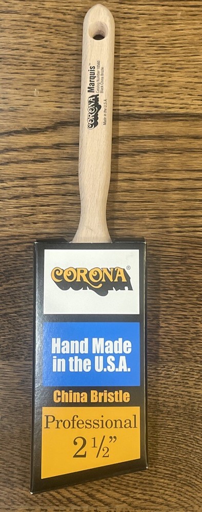 Corona Marquis 2.5” - Black China - Angular Paint Brush