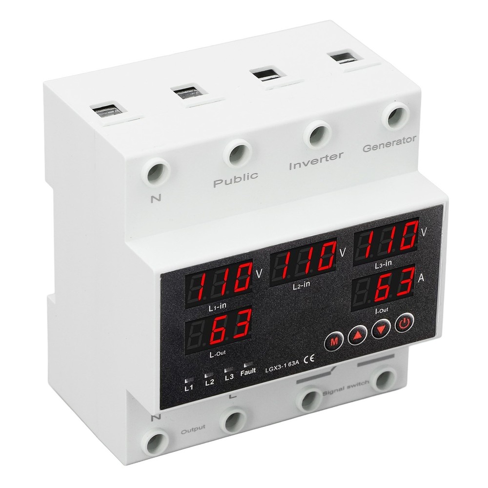 ´AC110V 3 Phase 4 Wire Automatic Transfer Switch 63A Changeover Switch Voltage