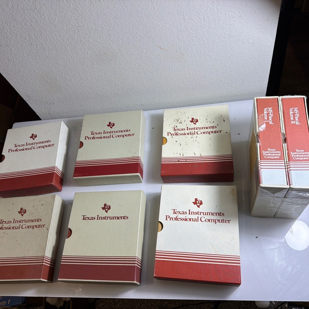 Vintage Texas Instruments user's guide 1980 Lot Ms Pascal Ms Dos Ms COBOL TI