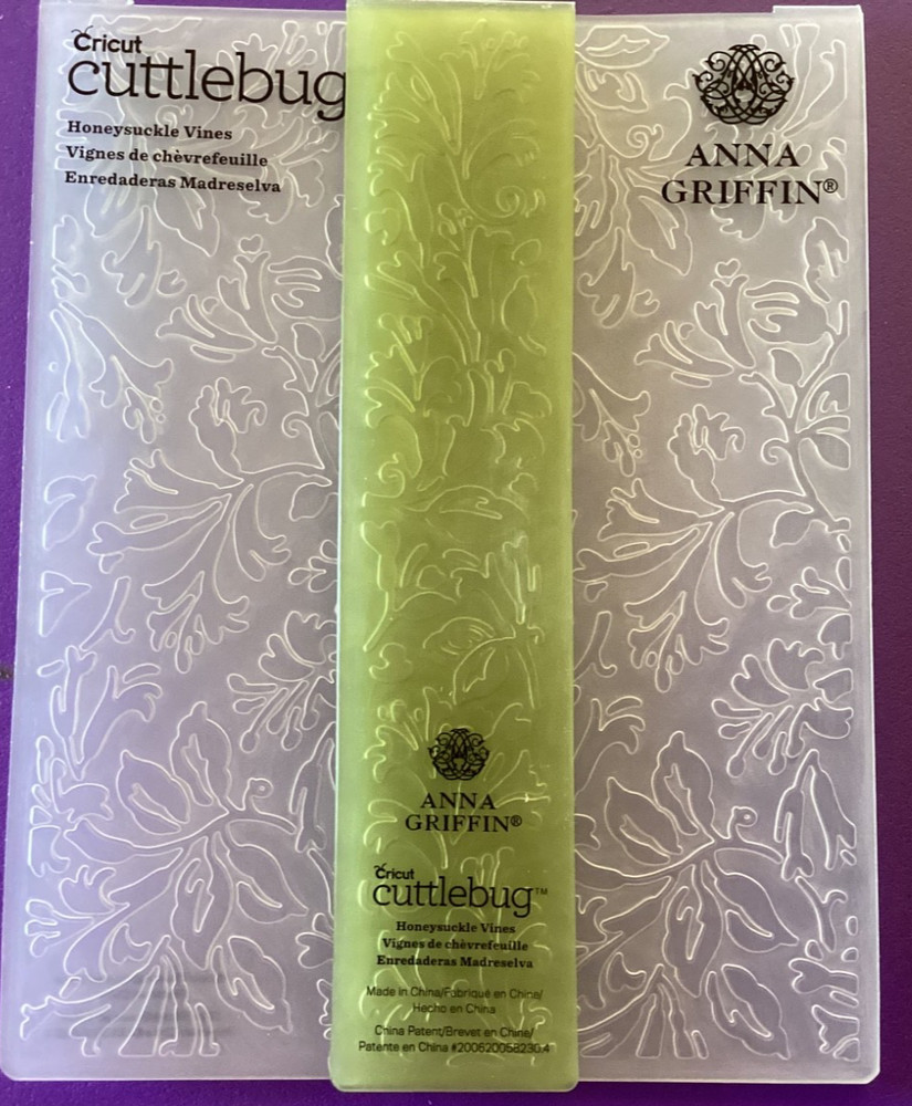 Anna Griffin Embossing Folder Honeysuckle Vines 6x4.5