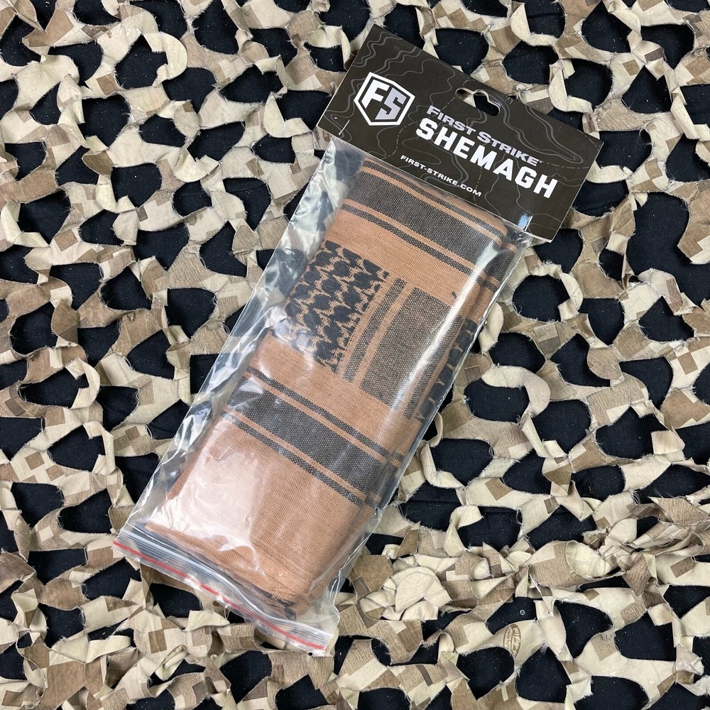 NEW First Strike Shemagh - Brown/Black