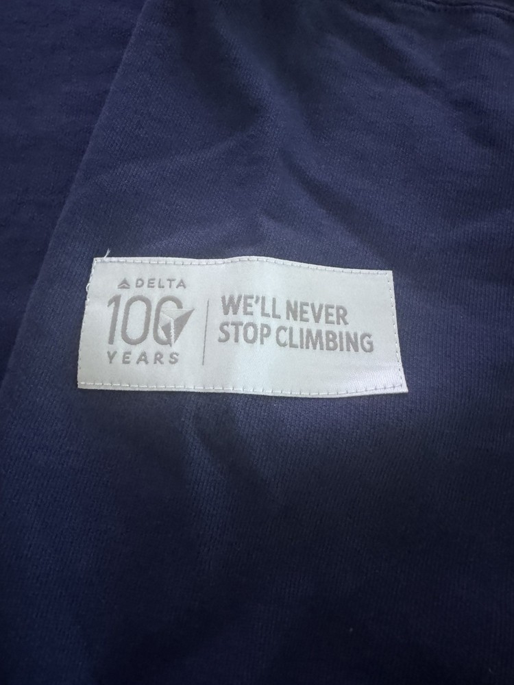 DELTA AIRLINES 100 YEARS Pullover Sweatshirt XL