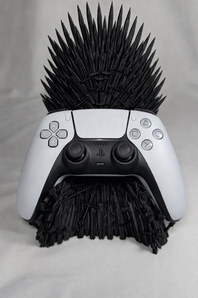 Black Iron Throne Controller Stand for Xbox Series X & PlayStation 5 Controllers