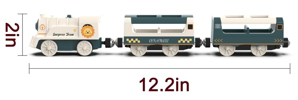 Battery Powered Train Set for Railway System, Electric Small, White