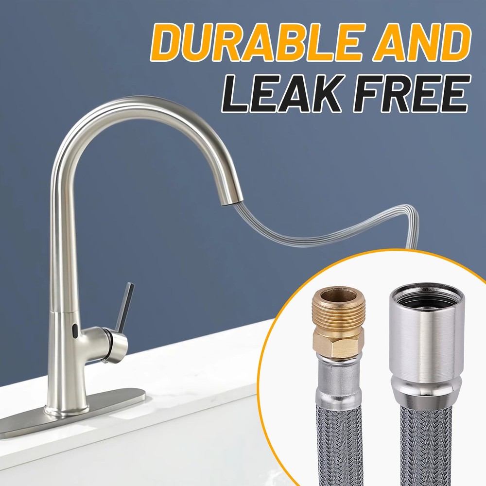 Pull Down Spray Hose Replacement Brass 59 In for Kitchen Faucet