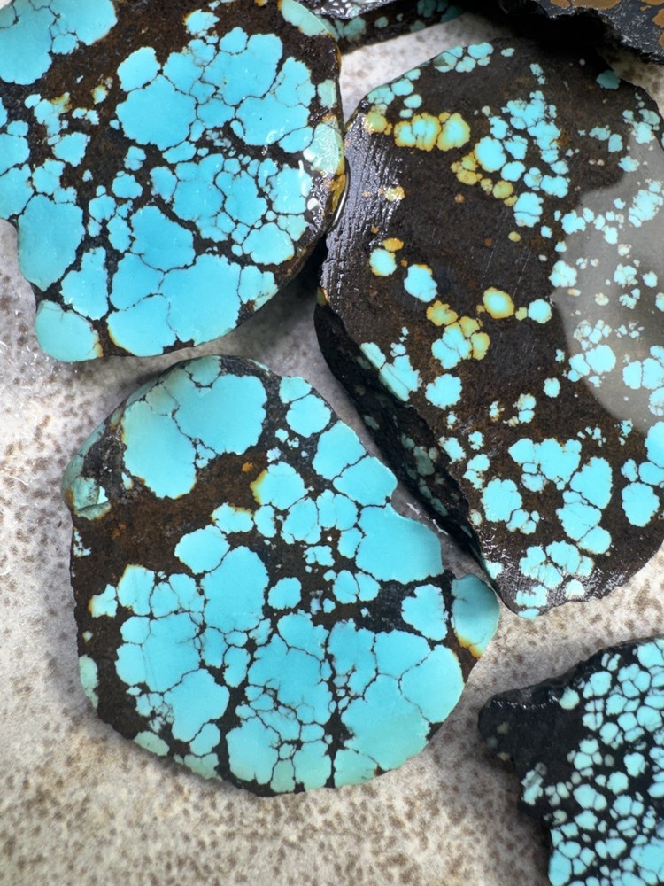 Hubei turquoise stabilized mixed slabs