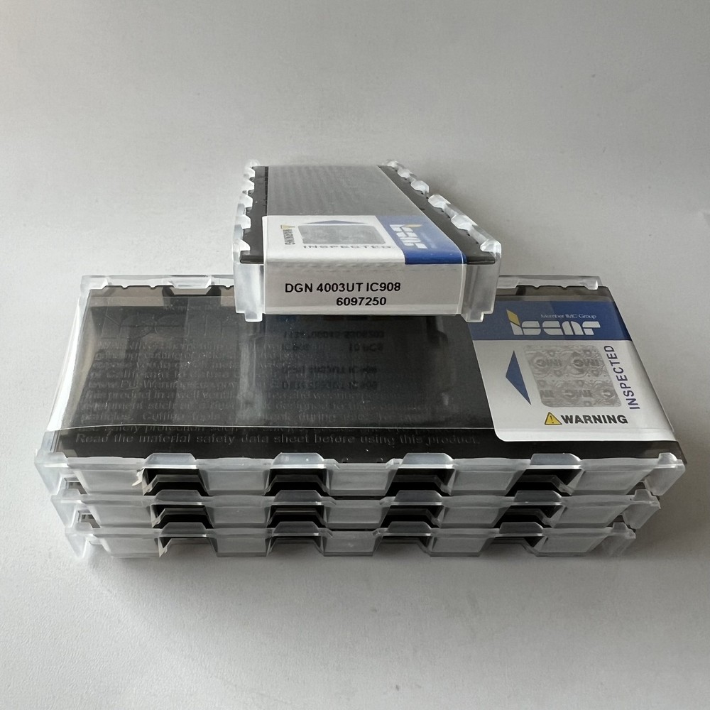 ISCAR / DGN4003UT IC908 / Industrial indexable carbide inserts 10 Pcs