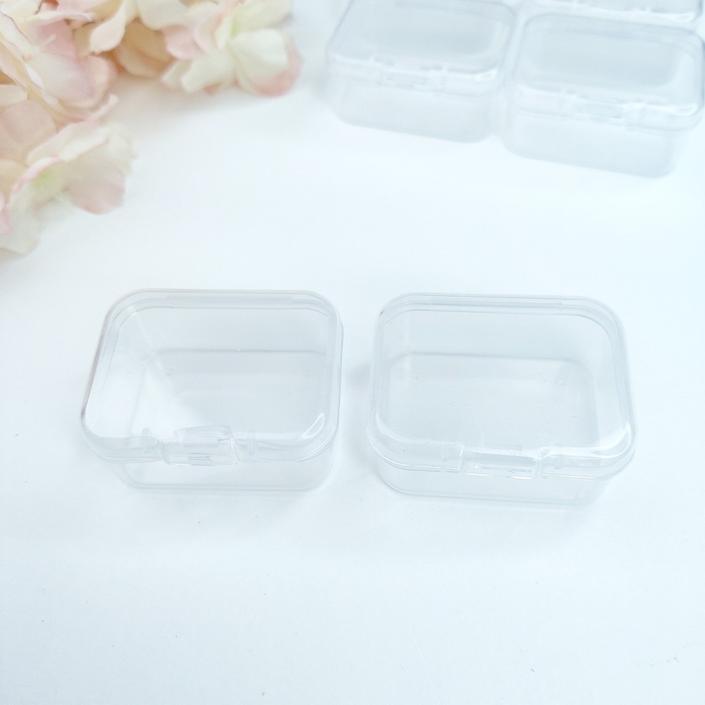 Dress My Craft Clear Storage Boxes 6/Pkg-Rectangular, 4.5x3.7cm