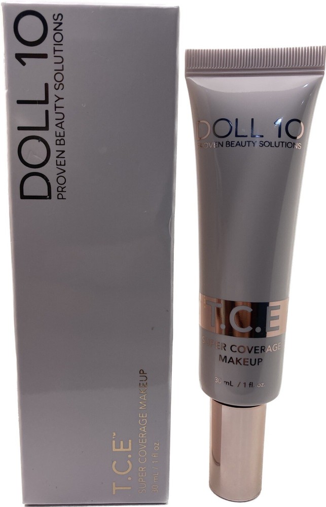 Doll 10 T.C.E Super Coverage Makeup LIGHT 1 oz NIB Full Size