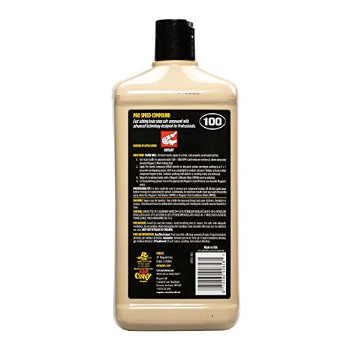 Meguiars M100 Mirror Glaze 32 Oz Fast Cutting Auto Compound For Deep Scratch ...