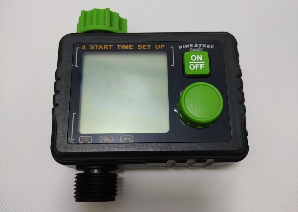 Pine Tree Tools 1 outlet Timer - Programmable Timer For Garden Hose, Automatic