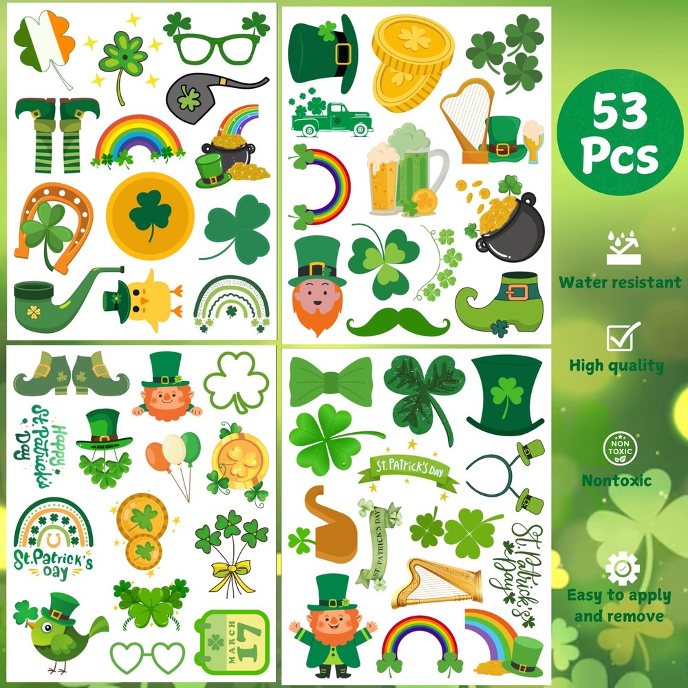 St Patricks Temporary Tattoos Day Medium, Patrick